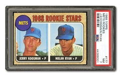 1968 TOPPS #177 NOLAN RYAN (METS ROOKIE STARS) PSA NM 7